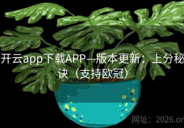 开云app下载APP—版本更新：上分秘诀（支持欧冠）